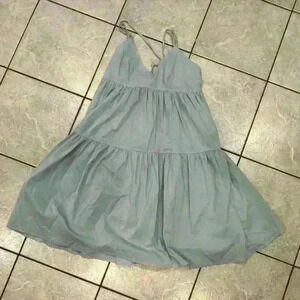 Code x Mode Blue Tiered Strappy Dress Size Medium